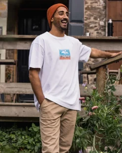 Floris van Bommel T-Shirts & Tank Tops|Men's Outlet>Grounded Organic Relaxed Fit T-Shirt White