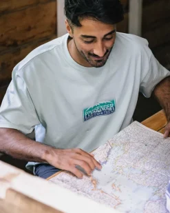 Floris van Bommel T-Shirts & Tank Tops|Men's Outlet>Grounded Organic Relaxed Fit T-Shirt Surf Spray