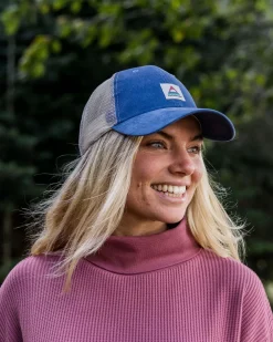 Floris van Bommel Accessories|Caps & Hats>Harbour Cord Snapback Cap Washed Blue