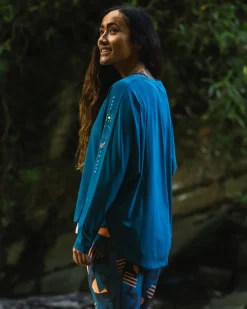 Passenger Tops & T-Shirts|Activewear>Hatha Recycled Active Top Corsair Blue