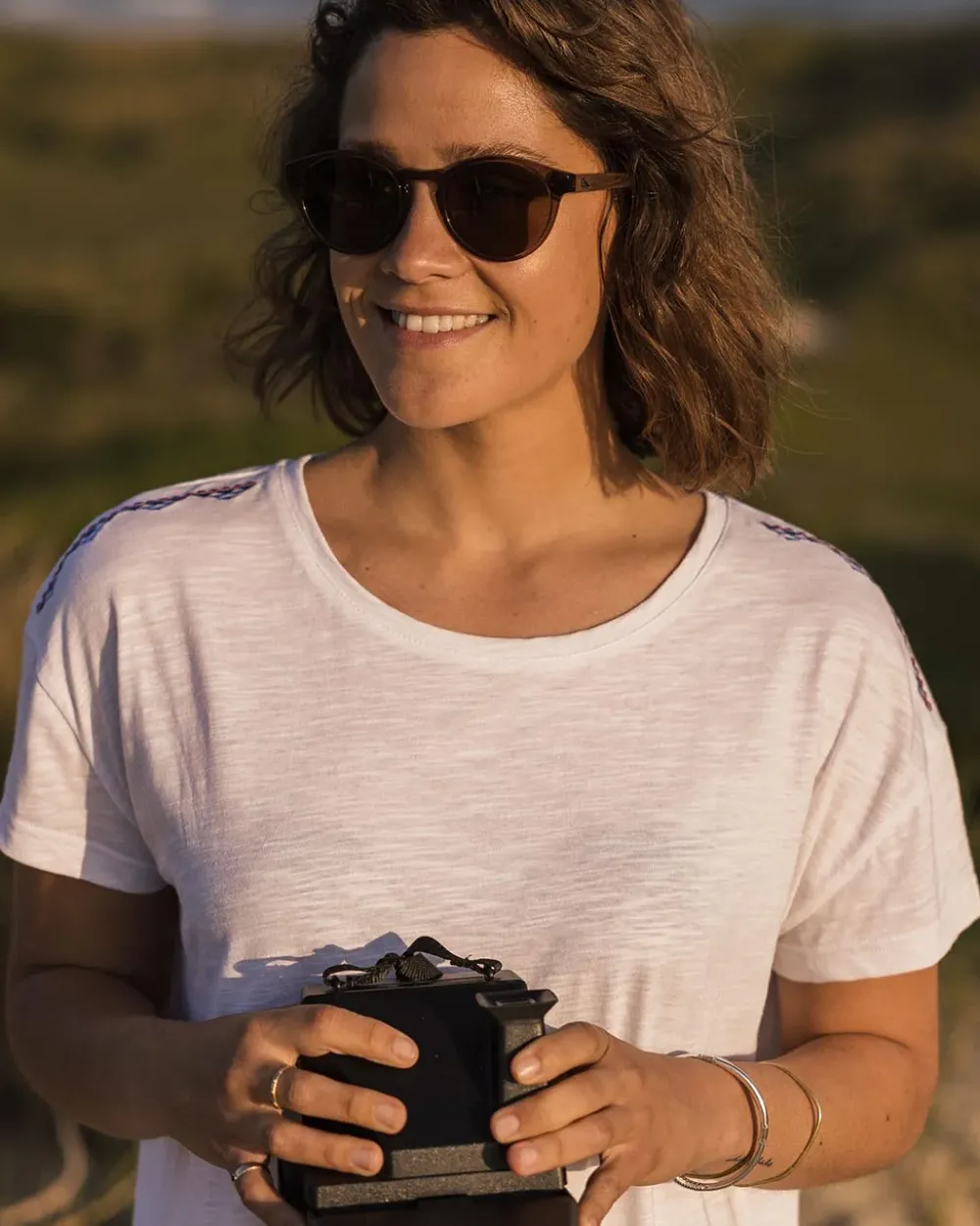 Passenger Tops & T-Shirts|Women's Outlet>Henna Recycled Cotton Tassel T-Shirt White