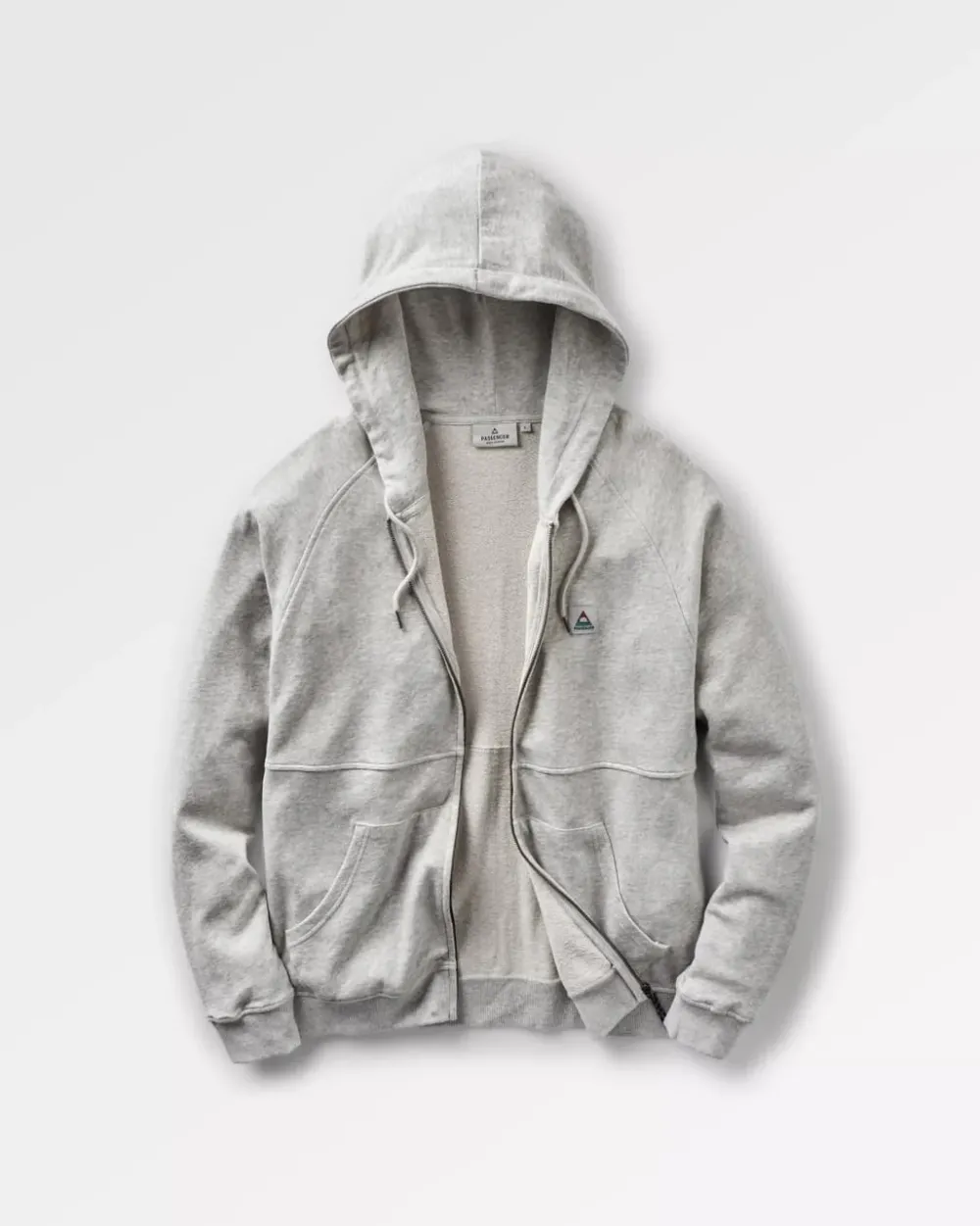 Passenger Hoodies & Sweatshirts|Men's Outlet>Heritage Full Zip Recycled Cotton Hoodie Grey Marl