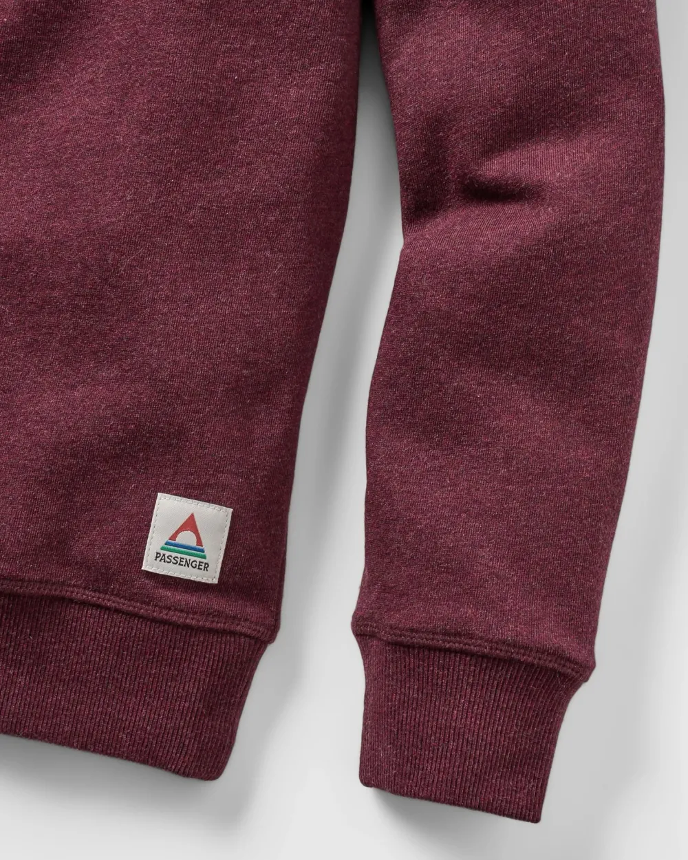 Passenger Hoodies & Sweatshirts|Men's Outlet>Heritage Organic Cotton Sweatshirt Wine Marl