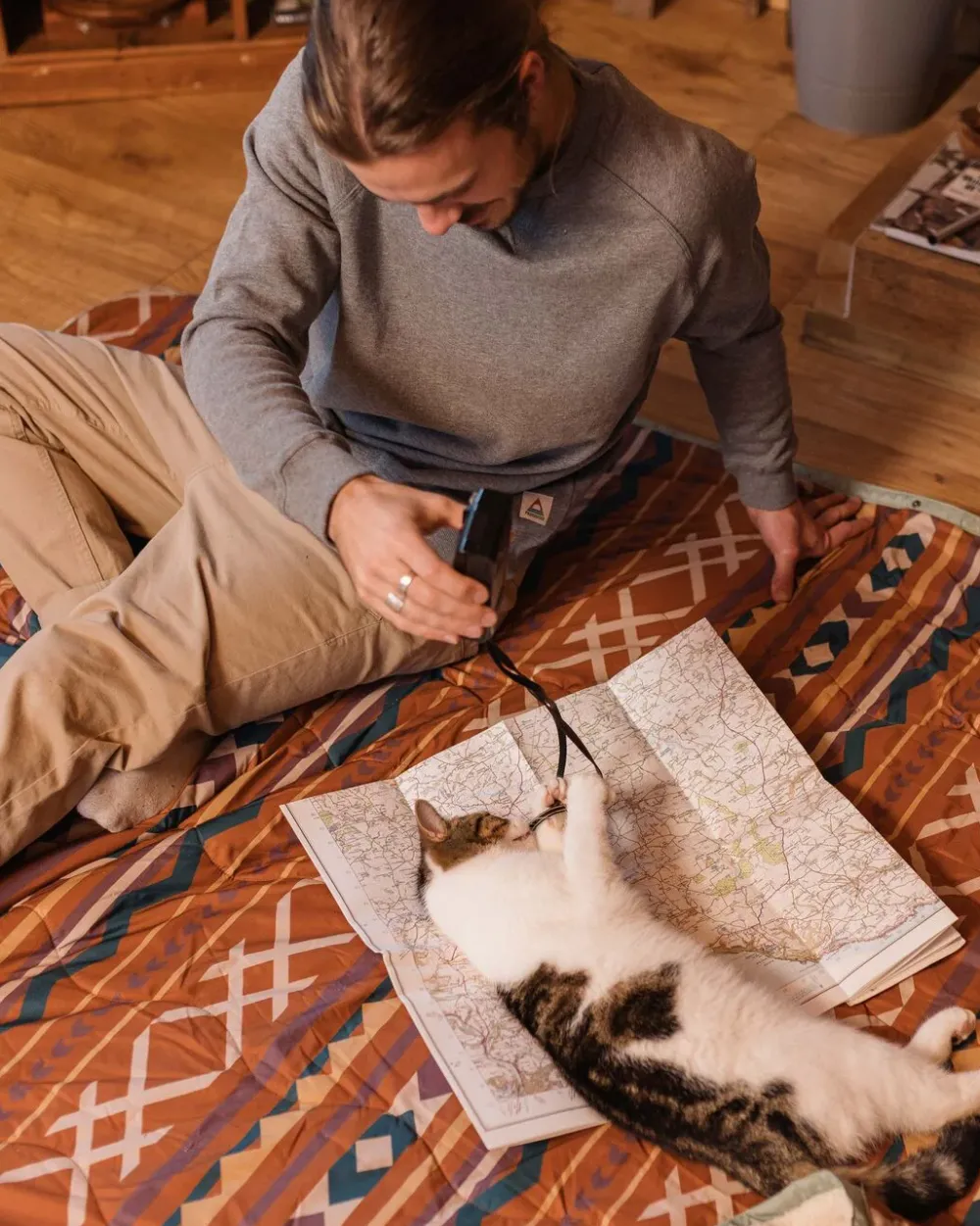 Passenger Hoodies & Sweatshirts|Men's Outlet>Heritage Recycled Cotton Sweatshirt Mid Grey Marl