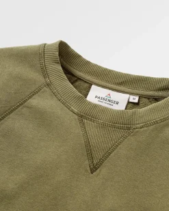 Passenger Hoodies & Sweatshirts|Best Sellers>Heritage Recycled Cotton Sweatshirt Khaki