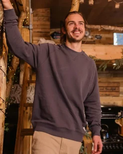 Passenger Hoodies & Sweatshirts|Best Sellers>Heritage Recycled Cotton Sweatshirt Faded Black