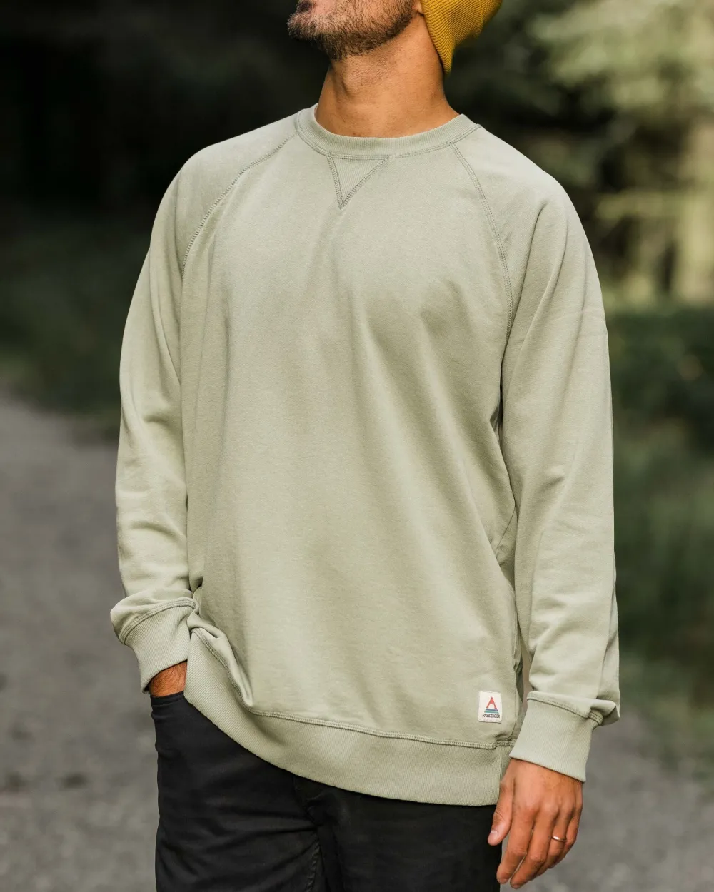 Passenger Hoodies & Sweatshirts|Best Sellers>Heritage Recycled Cotton Sweatshirt Pistachio