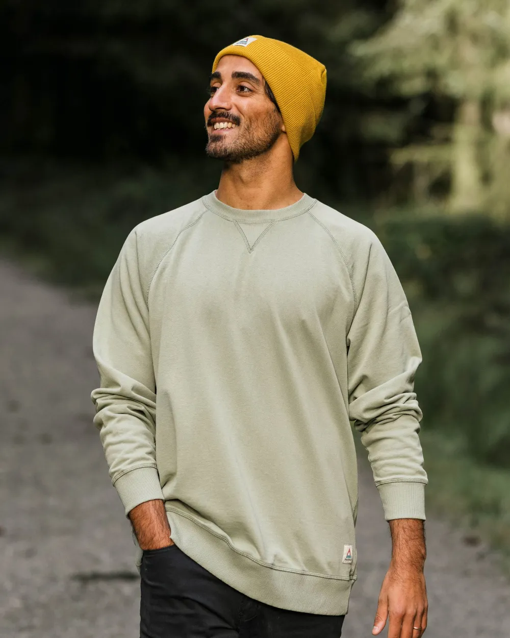 Passenger Hoodies & Sweatshirts|Best Sellers>Heritage Recycled Cotton Sweatshirt Pistachio
