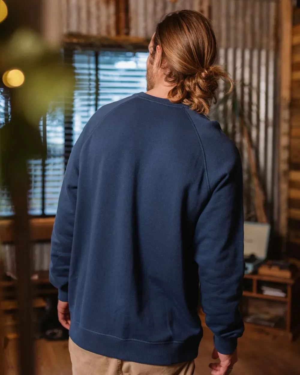 Passenger Hoodies & Sweatshirts|Best Sellers>Heritage Recycled Cotton Sweatshirt Dark Denim