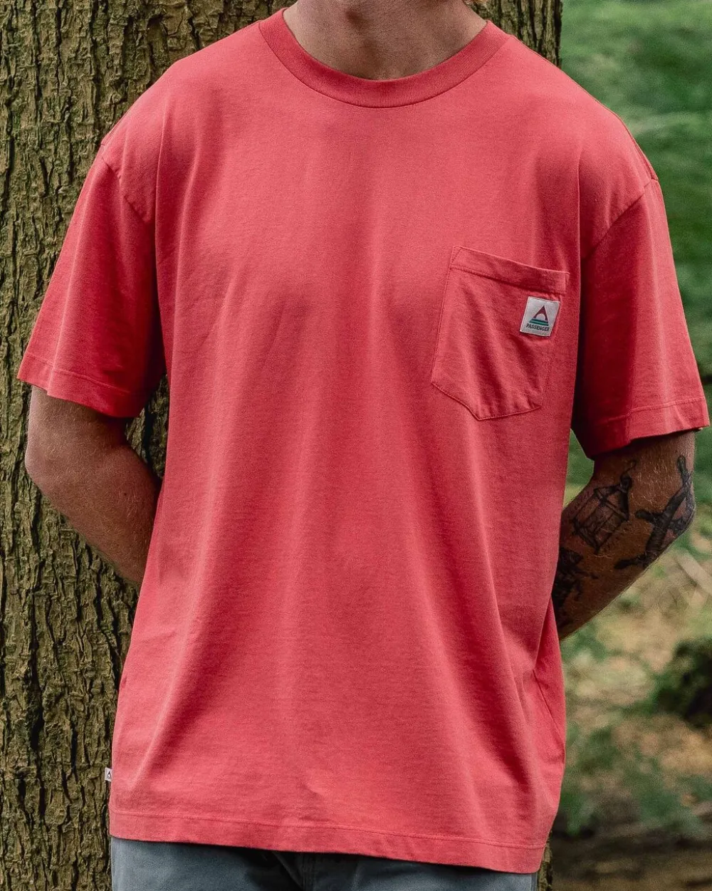 Passenger T-Shirts & Tank Tops|Men's Outlet>Heritage Recycled Relaxed Fit T-Shirt Cardinal