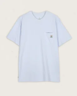 Floris van Bommel Men's Outlet|Men's>Heritage Recycled Relaxed Fit T-Shirt Pale Blue