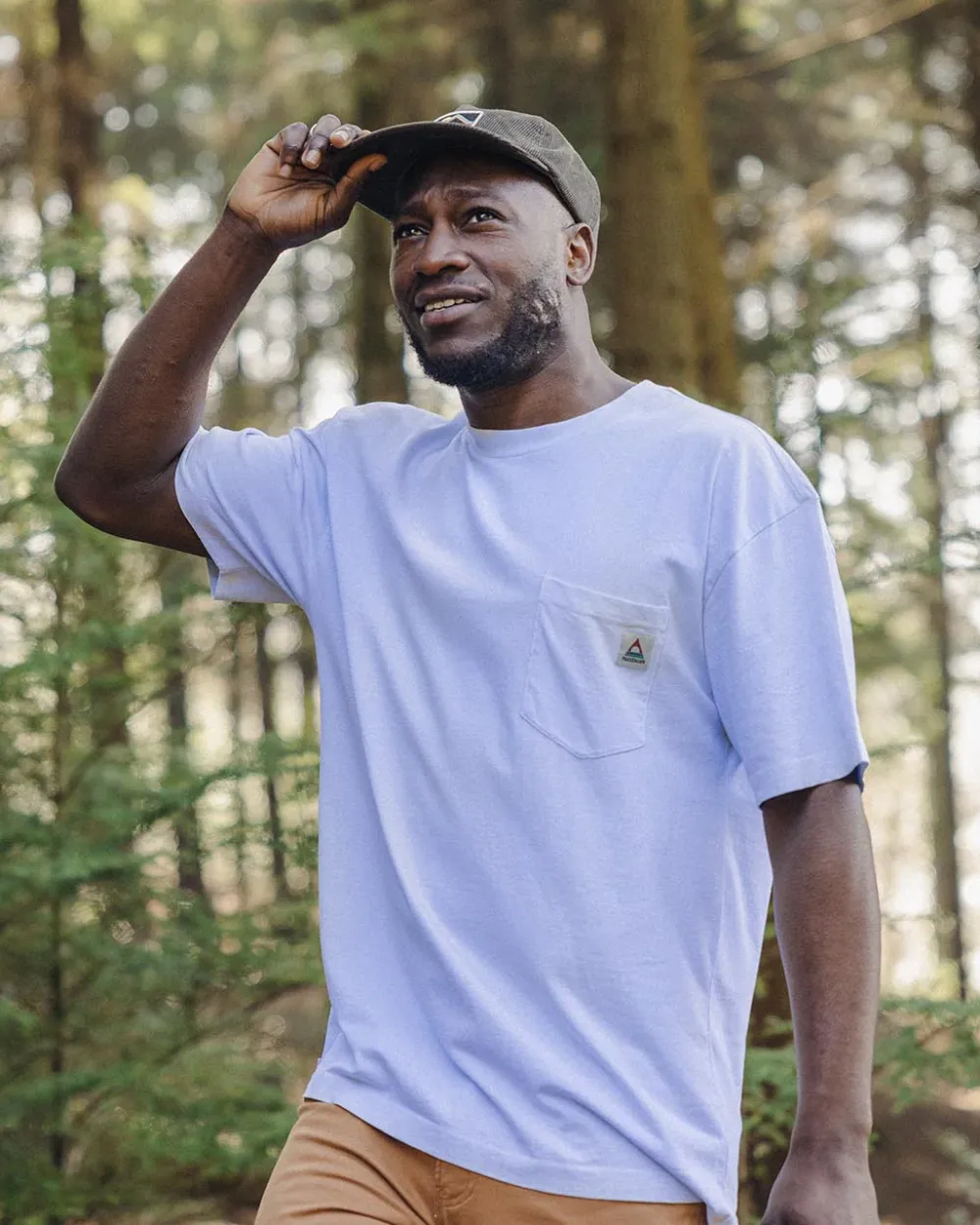 Floris van Bommel Men's Outlet|Men's>Heritage Recycled Relaxed Fit T-Shirt Pale Blue