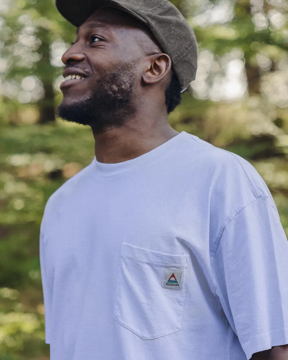 Floris van Bommel Men's Outlet|Men's>Heritage Recycled Relaxed Fit T-Shirt Pale Blue