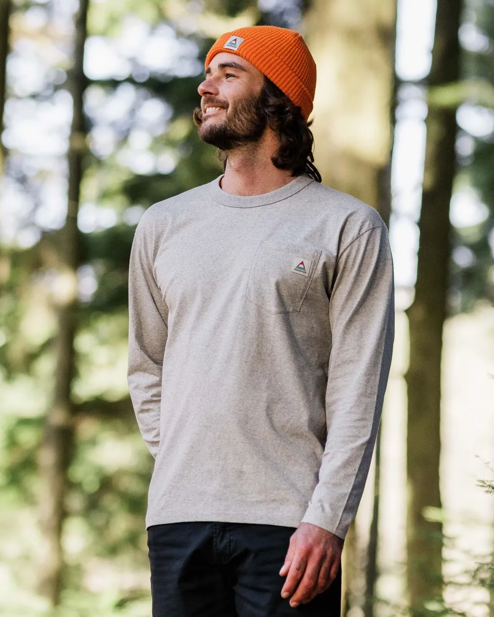 Passenger T-Shirts & Tank Tops|Best Sellers>Heritage Recycled Relaxed Fit LS T-Shirt Grey Marl