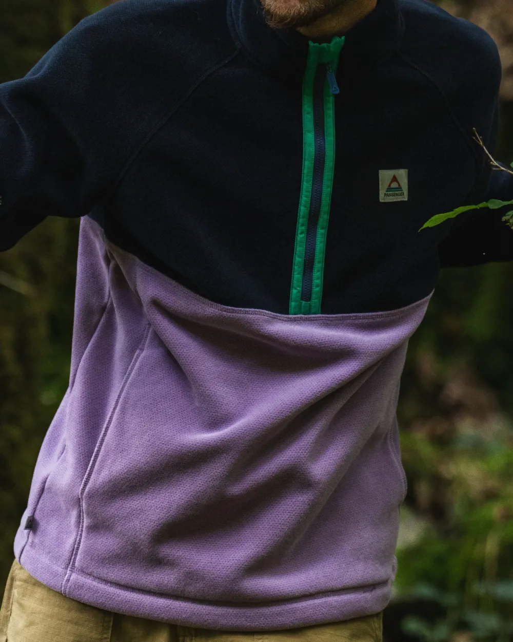Floris van Bommel Fleece|Fleece>Highland Recycled Polartec® Fleece Lilac/ Deep Navy