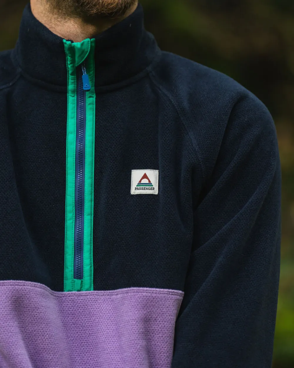 Floris van Bommel Fleece|Fleece>Highland Recycled Polartec® Fleece Lilac/ Deep Navy