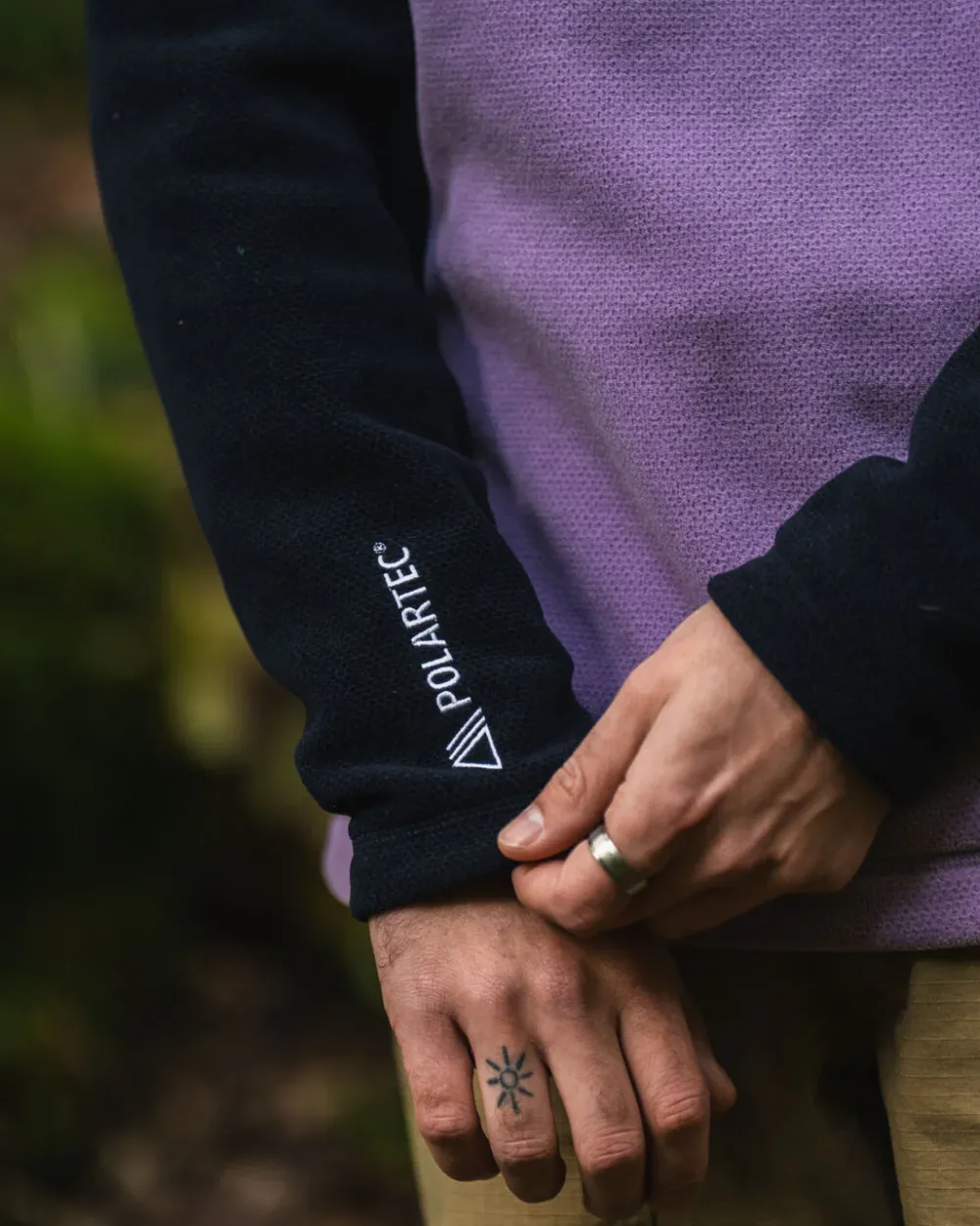 Floris van Bommel Fleece|Fleece>Highland Recycled Polartec® Fleece Lilac/ Deep Navy