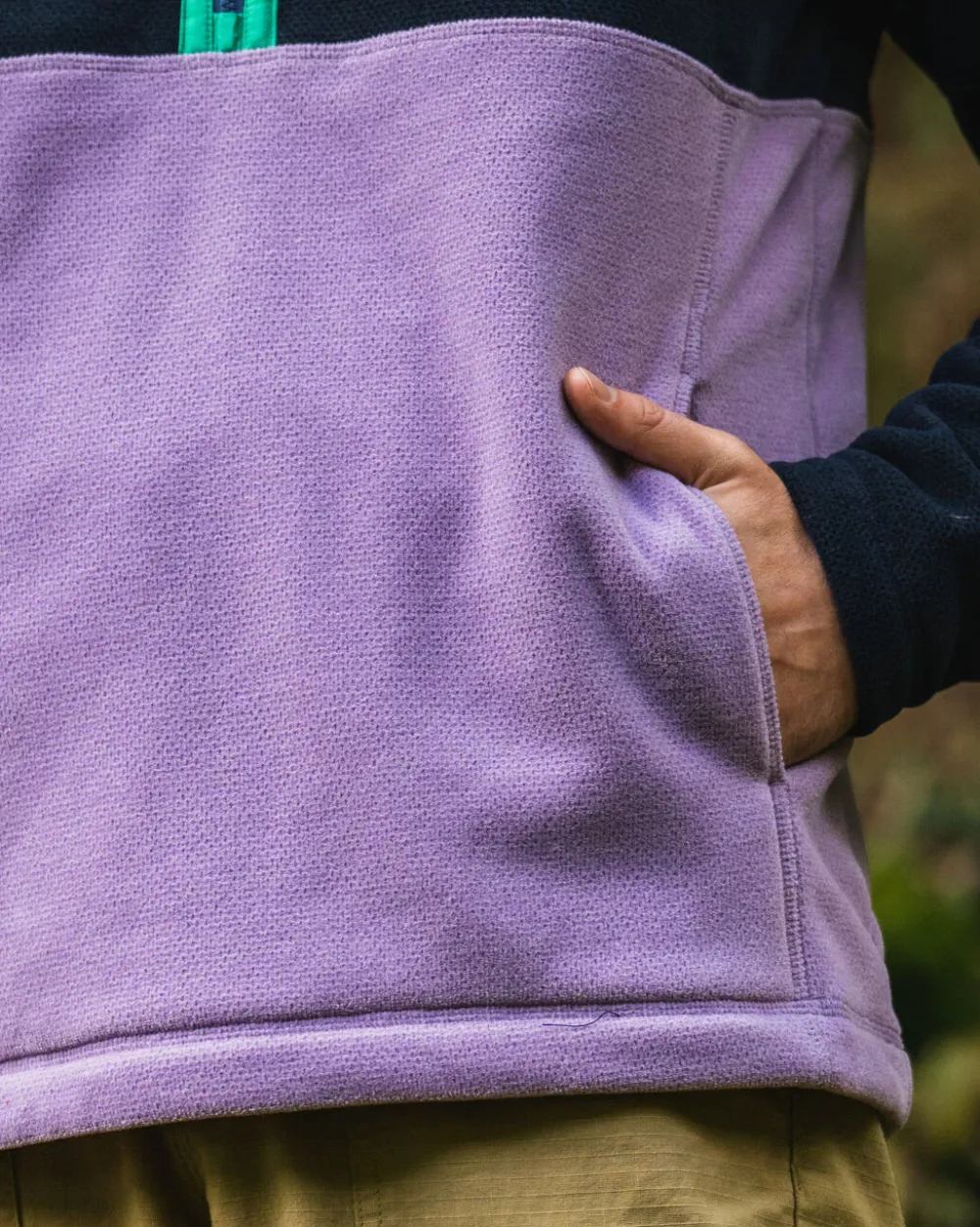 Floris van Bommel Fleece|Fleece>Highland Recycled Polartec® Fleece Lilac/ Deep Navy