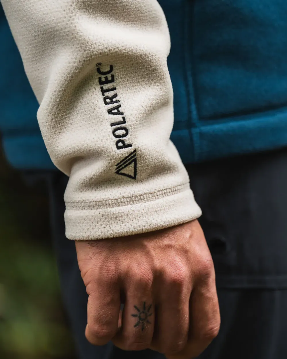 Floris van Bommel Fleece|Fleece>Highland Recycled Polartec® Fleece Corsair/ Vintage White