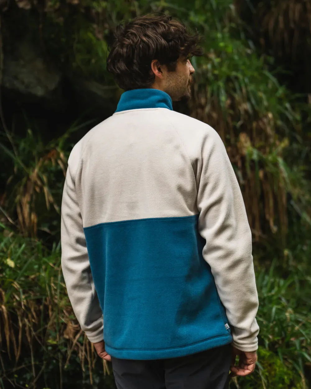 Floris van Bommel Fleece|Fleece>Highland Recycled Polartec® Fleece Corsair/ Vintage White