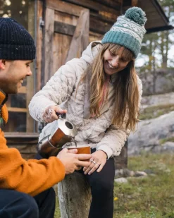 Passenger Women's Outlet|Women's>Holistic Sherpa Hooded Fleece Vintage White
