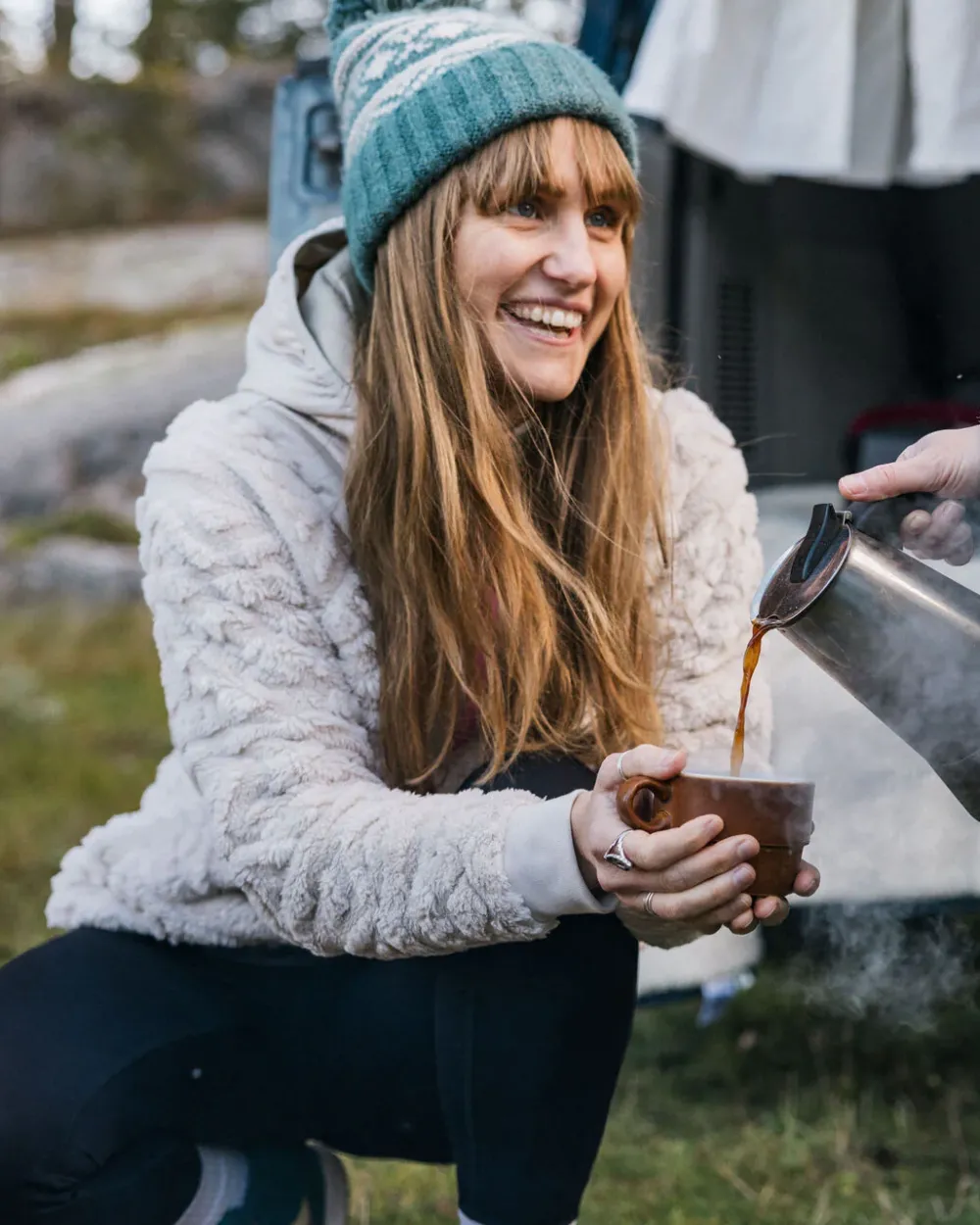 Passenger Women's Outlet|Women's>Holistic Sherpa Hooded Fleece Vintage White