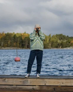 Passenger Knitwear|Women's Outlet>Homestead Oversized Recycled Knitted Jumper Pistachio