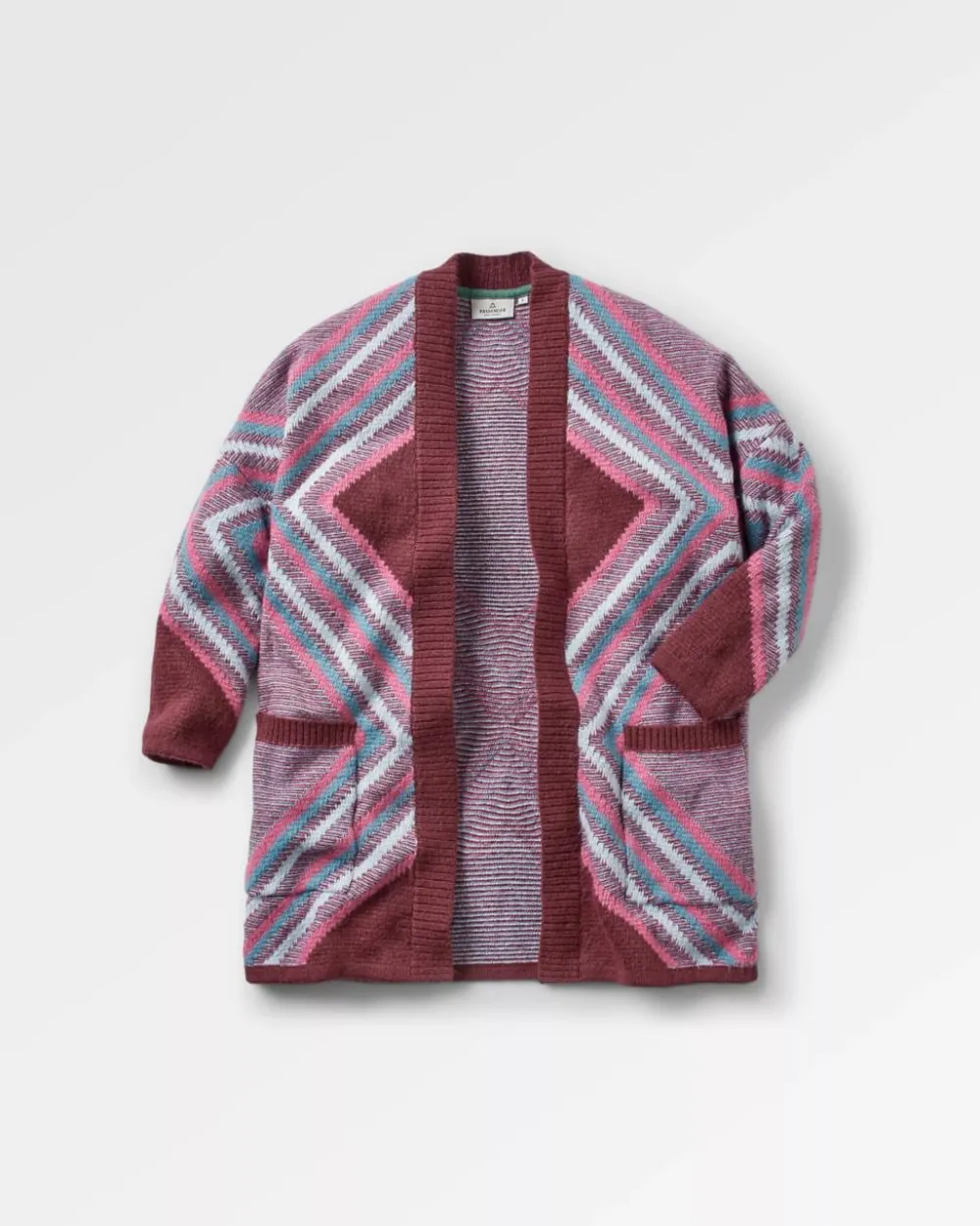 Passenger Knitwear|Women's Outlet>Homestead Recycled Cardigan Wine
