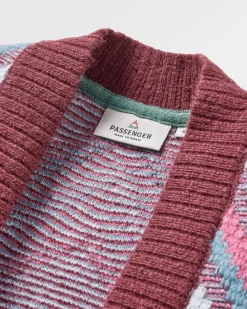 Passenger Knitwear|Women's Outlet>Homestead Recycled Cardigan Wine