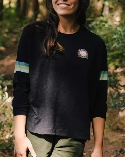 Passenger Tops & T-Shirts|Women's Outlet>Hope Recycled Cotton Oversized Ls T-Shirt Black