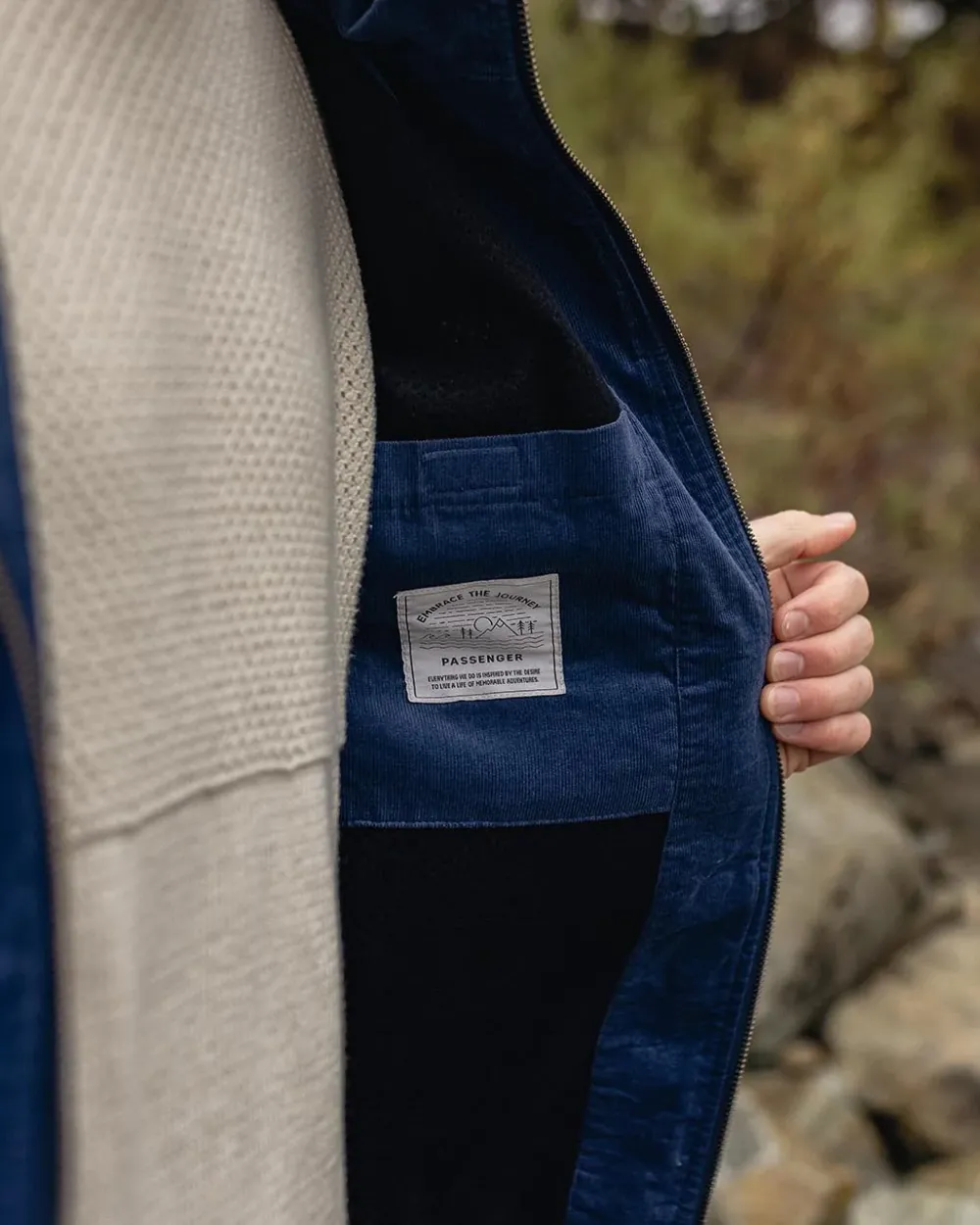 Floris van Bommel Men's Outlet|Men's>Horizon Cord Jacket Dark Denim