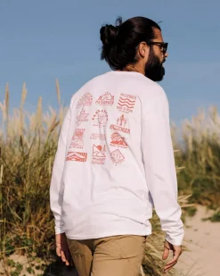 Passenger T-Shirts & Tank Tops|Men's Outlet>Icon Recycled Cotton LS T-Shirt White