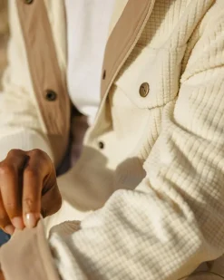 Passenger Shirts|Fleece>Iguazu Grid Polar Fleece Shirt Birch