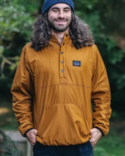 Floris van Bommel Men's Outlet|Men's>Journey Recycled Reversible Jacket Golden Brown