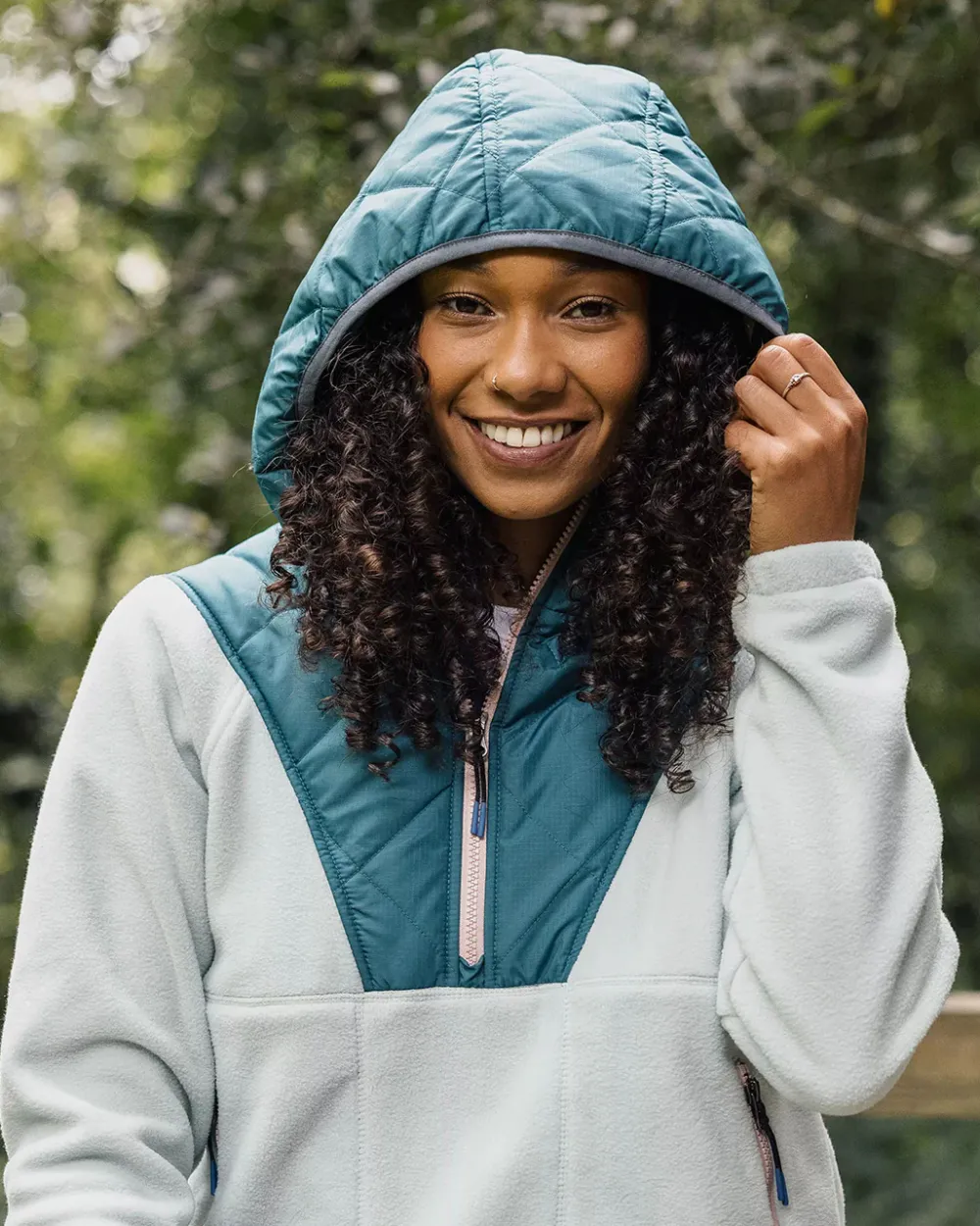Passenger Fleece|Fleece>Juana Recycled Polar Hooded Fleece Surf Spray