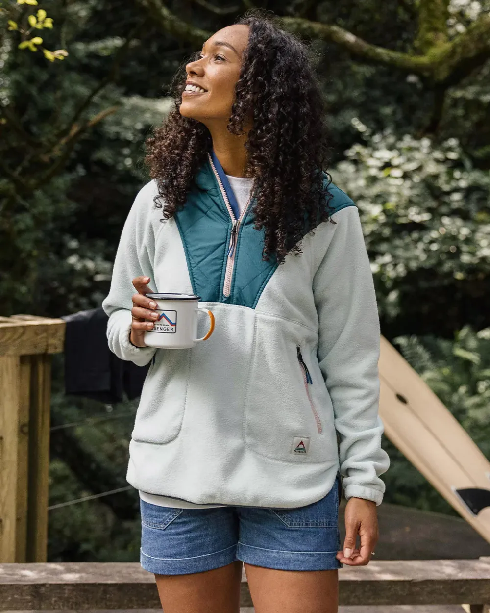 Passenger Fleece|Fleece>Juana Recycled Polar Hooded Fleece Surf Spray