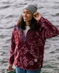 Passenger Fleece|Fleece>Juana Recycled Polar Hooded Fleece Wine