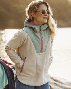 Passenger Fleece|Fleece>Juana Recycled Polar Hooded Fleece Oatmeal