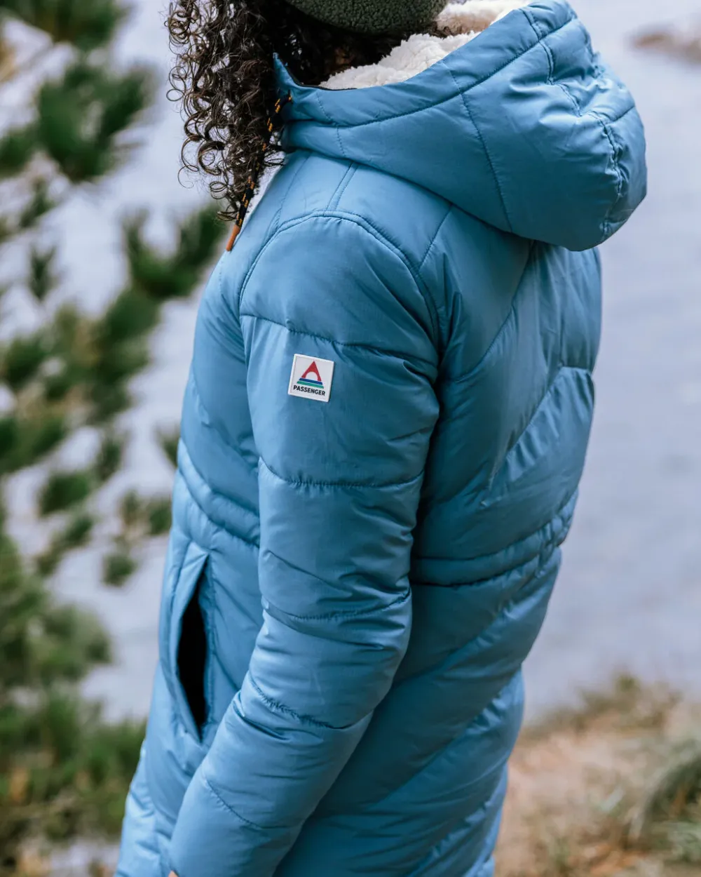 Passenger Women's Outlet|Women's>Kinsey Recycled 2.0 Jacket Washed Blue