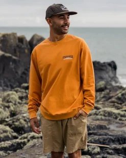 Passenger Hoodies & Sweatshirts|Men's Outlet>Lauca Recycled Cotton Sweatshirt Tangerine