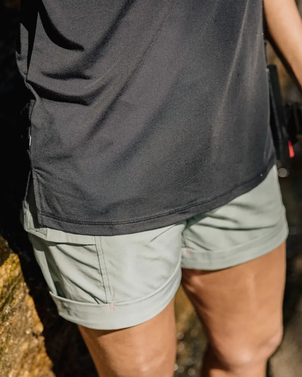 Passenger Shorts|Activewear>Laura Fixed Waist Short Pistachio
