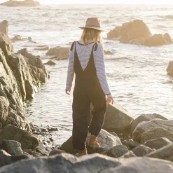 Passenger Dungarees & Pants|Women's Outlet>Lazy Day Dungarees Charcoal (Woven)