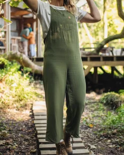 Passenger Dungarees & Pants|Women's Outlet>Lazy Day Dungarees Khaki