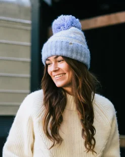 Passenger Accessories|Men's Outlet>Lodge Recycled Bobble Hat Blue Fog