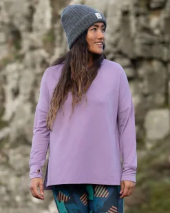 Passenger Tops & T-Shirts|Activewear>Lotus Recycled Active LS Top Lilac
