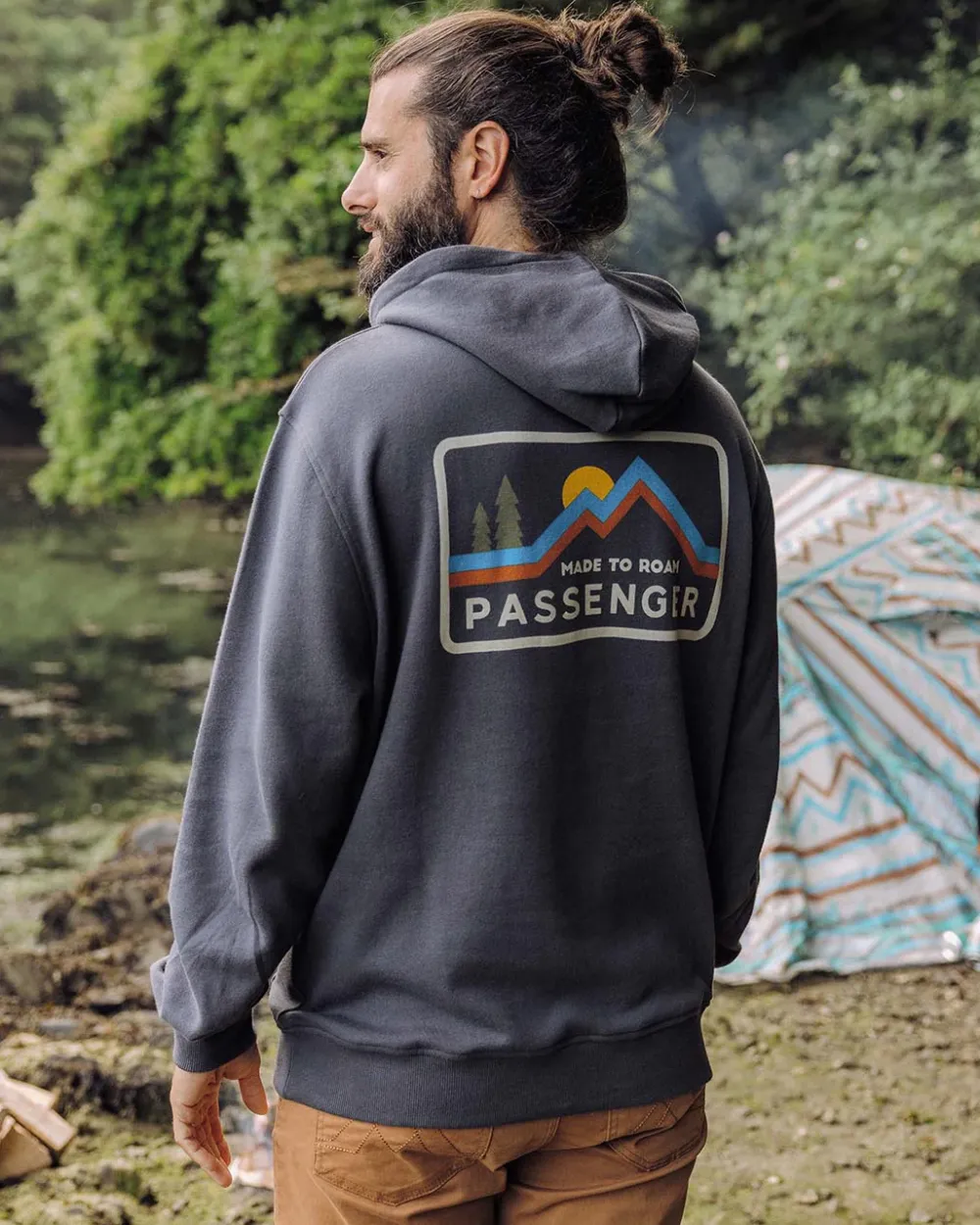 Passenger Hoodies & Sweatshirts|Best Sellers>Made To Roam Recycled Hoodie Faded Black
