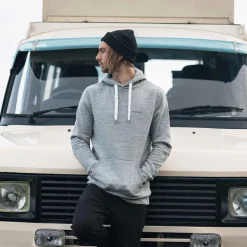 Passenger Hoodies & Sweatshirts>Made To Roam Recycled Hoodie Grey Marl