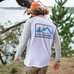 Passenger T-Shirts & Tank Tops|Best Sellers>Made To Roam Recycled LS T-Shirt White
