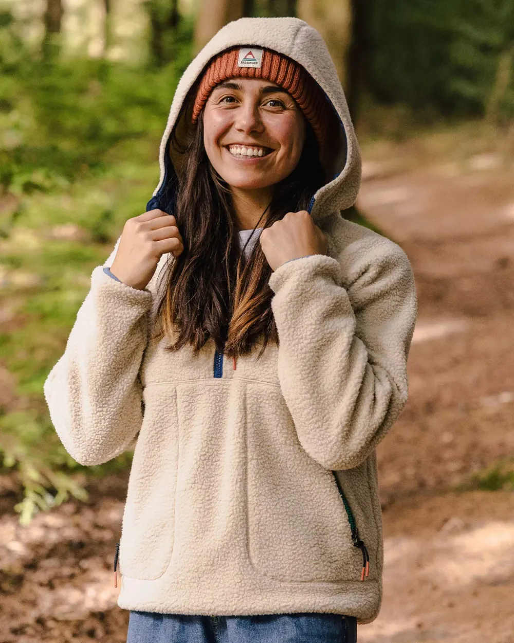Passenger Fleece|Fleece>Maine 2.0 1/2 Zip Recycled Sherpa Fleece Oatmeal