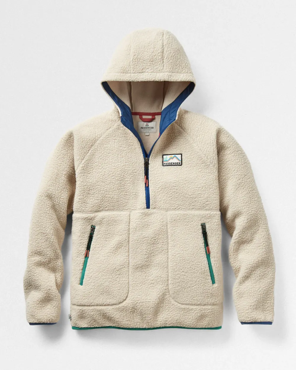 Passenger Fleece|Fleece>Maine 2.0 1/2 Zip Recycled Sherpa Fleece Oatmeal